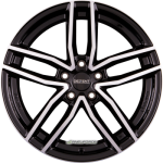 DEZENT - TR DARK BLACK/POLISHED 7X17 LK:5/114,3 ET:45 ML:64,1
