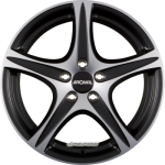 RONAL - R56 MATTSCHWARZ-FRONTKOPIERT 6X15 LK:5/114,3 ET:40 ML:82
