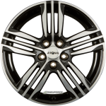 RONAL - R57 SCHWARZ-FRONTKOPIERT 7X17 LK:4/108 ET:45 ML:76