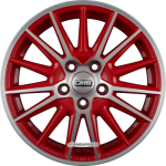 CMS-WHEELS - C23 DIAMANT ROT GLANZ 6,5X16 LK:4/100 ET:37 ML:60,1