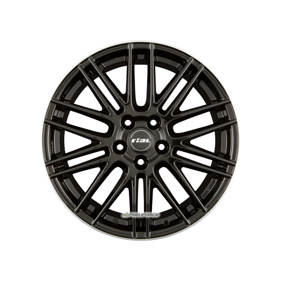 RIAL - KIBO DIAMANT-SCHWARZ HORNPOLIERT 8X19 LK:5/114,3 ET:45 ML:70,1
