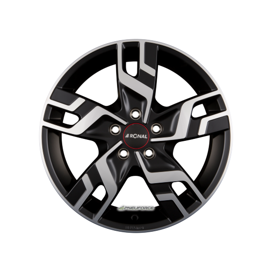 RONAL - R64 JETBLACK-MATT-FRONTKOPIERT 6,5X16 LK:5/120 ET:51 ML:65,06