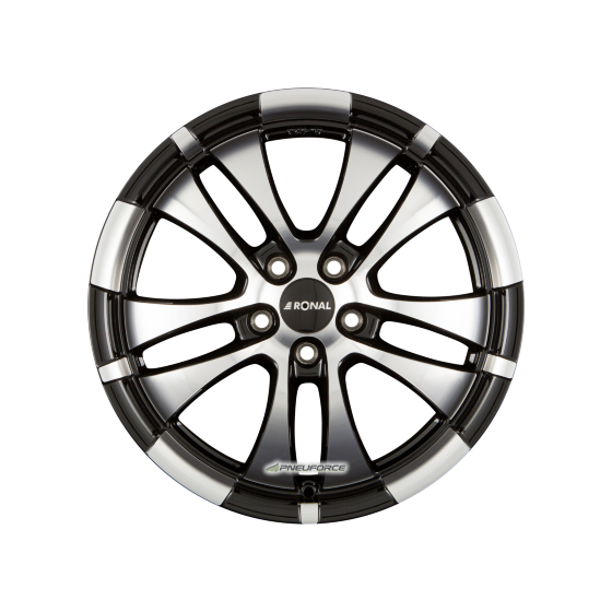 RONAL - R59 JETBLACK-FRONTKOPIERT 7,5X17 LK:5/112 ET:48 ML:76