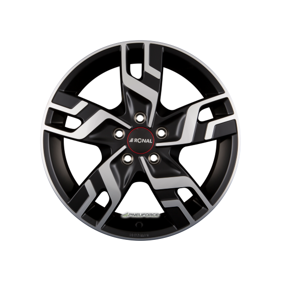 RONAL - R64 JETBLACK-MATT-FRONTKOPIERT 6,5X16 LK:5/120 ET:60 ML:65,06