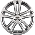 CARMANI - 05 ARROW KRISTALL SILBER 7,5X17 LK:5/100 ET:38 ML:63,4