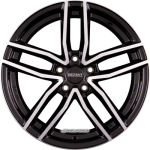 DEZENT - TR DARK BLACK/POLISHED 7,5X17 LK:5/112 ET:27 ML:66,6