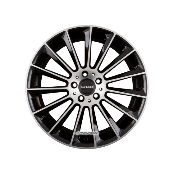 CARMANI - 17 FRITZ BLACK POLISH 9X19 LK:5/112 ET:49 ML:66,6