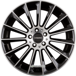 CARMANI - 17 FRITZ BLACK POLISH 9X19 LK:5/112 ET:49 ML:66,6