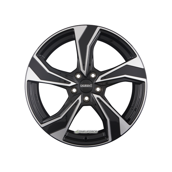 DEZENT - KB DARK BLACK/POLISHED 6,5X17 LK:5/114,3 ET:50 ML:60,1