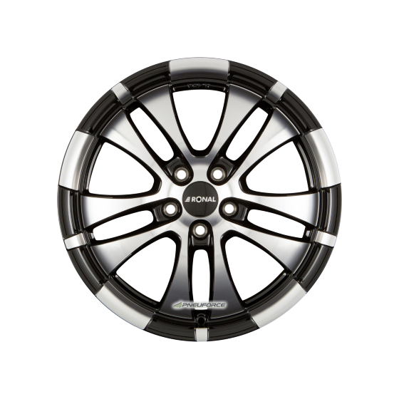 RONAL - R59 JETBLACK-FRONTKOPIERT 7,5X17 LK:5/112 ET:52 ML:76