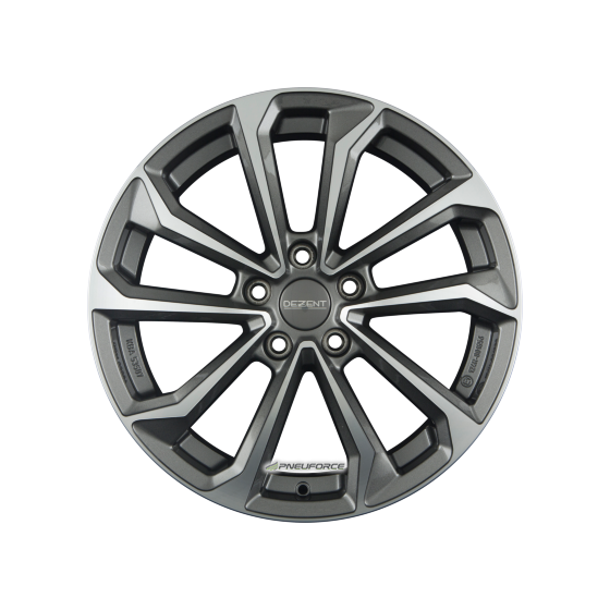 DEZENT - KS DARK GUNMETAL/POLISHED 7X17 LK:5/114,3 ET:43,5 ML:67,1