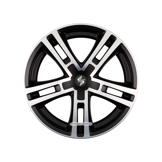 ETABETA - URIEL BLACK MATT POL. - INOX CAP 11X23 LK:5/120 ET:35 ML:74,1