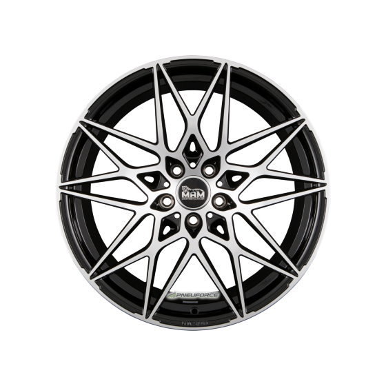 MAM WHEELS - B2 BLACK FRONT POLISH 8,5X19 LK:5/112 ET:30 ML:72,6