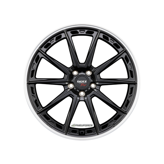 DOTZ - SONOMA DARK BLACK MATT/POLISHED LIP 9,5X20 LK:5/112 ET:44 ML:70,1