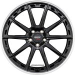 DOTZ - SONOMA DARK BLACK MATT/POLISHED LIP 9,5X20 LK:5/112 ET:44 ML:70,1