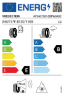 VREDESTE PINZA LT245/75 R16 120/116S