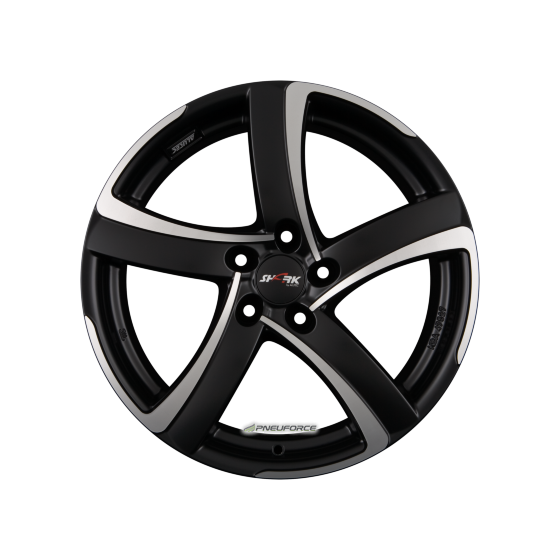 ALUTEC SHARK Racing-Schwarz Frontpoliert