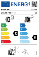 HANKOOK - DYNAPRO AT2 (RF11) M+S 3PMSF (TL)