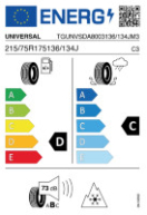 UNIVERSAL UNKS01 215/75R175 136/134J