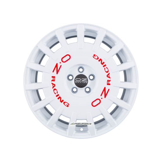 OZ RALLY RACING Race White + Red Lettering