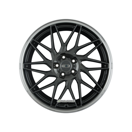 DOTZ - TANAKA DARK GUNMETAL/POLISHED LIP 10X20 LK:5/112 ET:40 ML:70,1