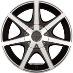 BORBET - CWE MISTRAL ANTHRACITE GLOSSY POLISHED 7X16 LK:5/114,3 ET:40 ML:67,1