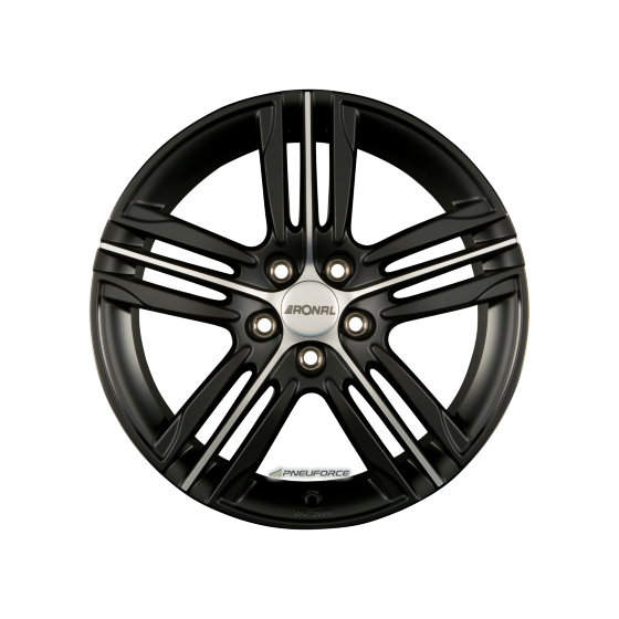 RONAL - R57 MATTSCHWARZ-FRONTKOPIERT 7,5X18 LK:5/112 ET:51 ML:76
