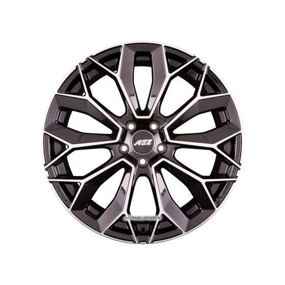 AEZ - LEIPZIG DARK BLACK/POLISHED 9X20 LK:5/112 ET:43 ML:70,1
