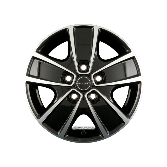 BORBET - CWG BLACK POLISHED 6X16 LK:5/130 ET:68 ML:78,1