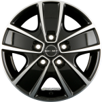 BORBET - CWG BLACK POLISHED 6X16 LK:5/130 ET:68 ML:78,1