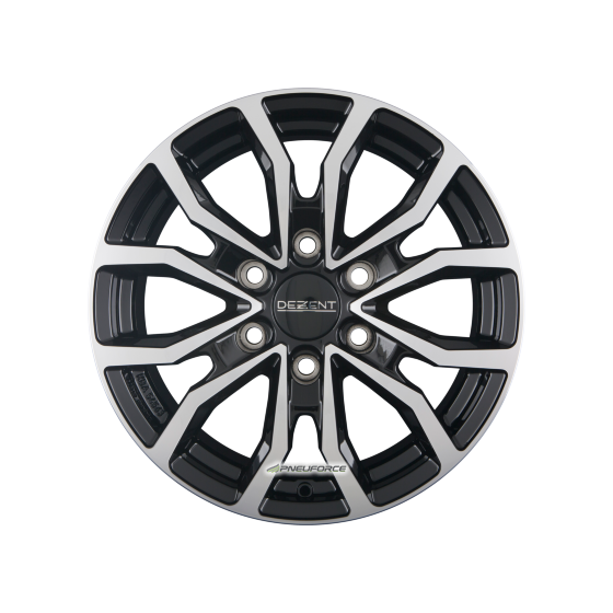 DEZENT - KC DARK BLACK/POLISHED 6,5X16 LK:6/130 ET:54 ML:84,1