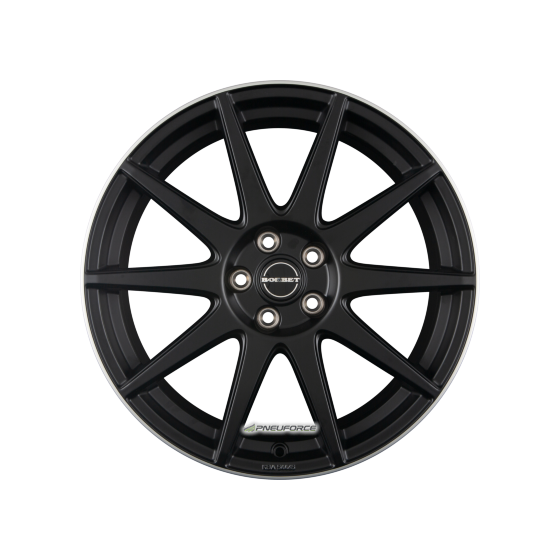 BORBET - GTX BLACK MATT RIM SILVER 8X19 LK:5/114,3 ET:50 ML:72,5