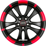 RONAL R59 Jetblack-Matt-Red Rim