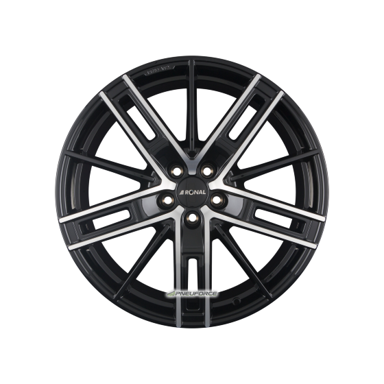 RONAL - R67 JETBLACK-FRONTKOPIERT 8X18 LK:5/112 ET:45 ML:76