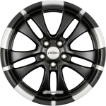 RONAL - R59 JETBLACK-MATT-HORNKOPIERT 7,5X18 LK:5/114,3 ET:40 ML:82