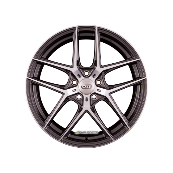 DOTZ LAGUNASECA DARK - Gunmetal Glänzend Frontpoliert