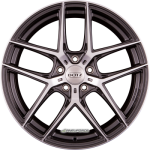 DOTZ LAGUNASECA DARK - Gunmetal Glänzend Frontpoliert