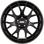 BBS CH-R Schwarz Matt mit Edelstahl Anfahrschutz