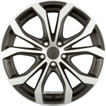 ALUTEC - W10 RACING-SCHWARZ FRONTPOLIERT 8X18 LK:5/112 ET:39 ML:66,6