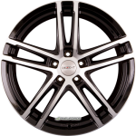 DEZENT - TZ DARK BLACK/POLISHED ECE 6,5X16 LK:5/105 ET:41 ML:56,6