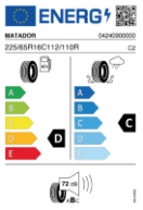 MATADOR MPS330 225/65 R16 112/110R