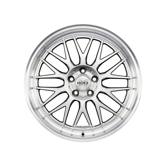 DOTZ - BILBAO BLAZE SILVER/POLISHED LIP 8X20 LK:5/112 ET:40 ML:70,1