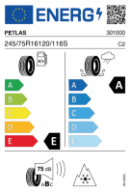 PETLAS PEA-AT LT245/75 R16 120/116S