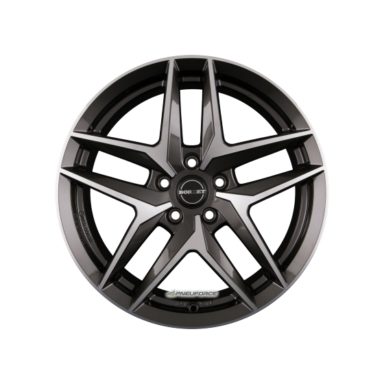 BORBET - Z MISTRAL ANTHRACITE GLOSSY POLISHED 7,5X18 LK:5/112 ET:44 ML:66,6