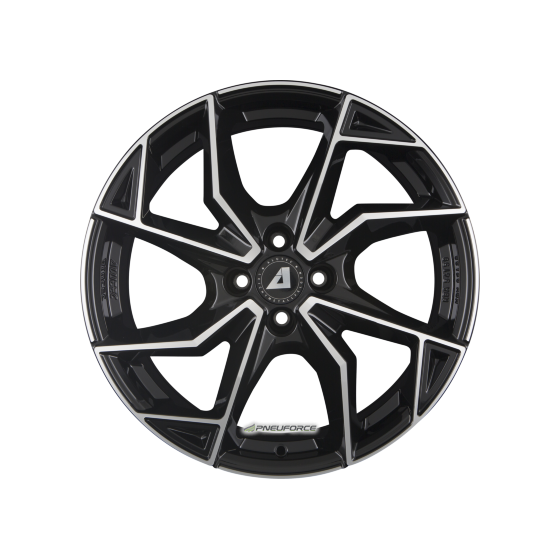 ALUTEC - ADX2 DIAMANT-SCHWARZ FRONTPOLIERT 7,5X18 LK:4/108 ET:32 ML:65,1
