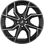 ALUTEC - ADX2 DIAMANT-SCHWARZ FRONTPOLIERT 7,5X18 LK:4/108 ET:32 ML:65,1