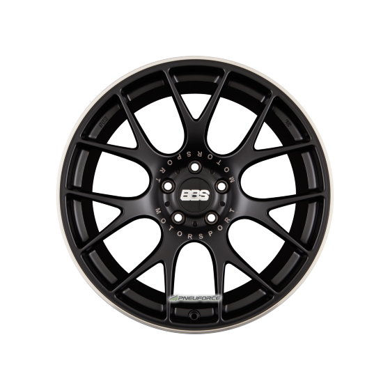 BBS CH-R Schwarz Matt mit Edelstahl Anfahrschutz