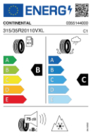 CONTI TS860S 315/35 R20 110V XL