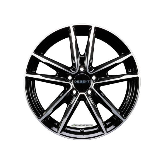 DEZENT - KF DARK BLACK/POLISHED 7X18 LK:5/114,3 ET:55 ML:56,1