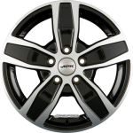 AUTEC - QUANTRO SCHWARZ POLIERT 7X17 LK:5/120 ET:55 ML:65,1